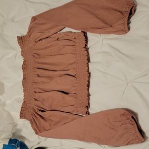 H&M Long Sleeve Crop Top
